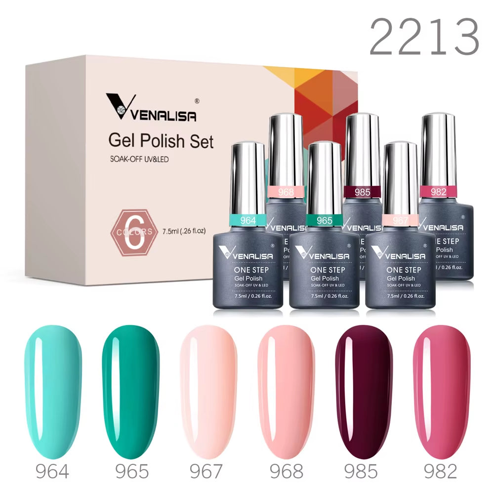 Color Nail Gel Polish Kit Jelly Pink Semi-Transparent HEMA FREE Self Leveling Nude Natural Pink Nail Manicure Set